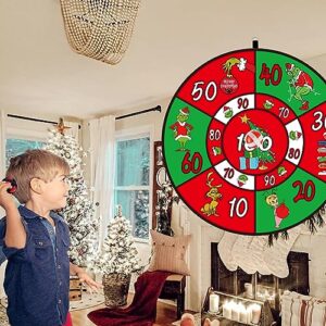 Christmas Dart Board Games Christmas Party Fun Games with Hooks Sticky Balls Surprise Christmas Party Favors for Xmas Party Supplies