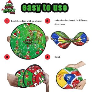 Christmas Dart Board Games Christmas Party Fun Games with Hooks Sticky Balls Surprise Christmas Party Favors for Xmas Party Supplies