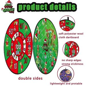 Christmas Dart Board Games Christmas Party Fun Games with Hooks Sticky Balls Surprise Christmas Party Favors for Xmas Party Supplies