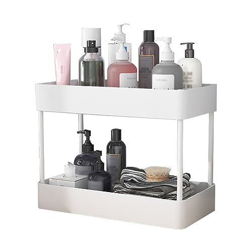 MeiBoAll Under Sink Organizer Removable Bathroom Shelves Storage Rack Rotating Universal Wheel Toilet Kitchen Bedroom Shelf