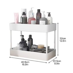 MeiBoAll Under Sink Organizer Removable Bathroom Shelves Storage Rack Rotating Universal Wheel Toilet Kitchen Bedroom Shelf