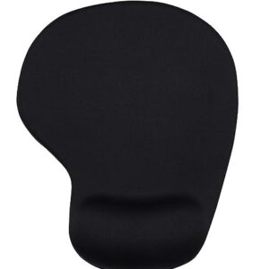 Mouse Pad, Mouse pad with Wrist Rest，Ergonomic Mouse Pad, Gel Cushion，Non-Slip PU Base for Easy Typing Pain Relief, Washable and Durable, Black