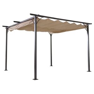 ruize permanent hardtop gazebo, outdoor galvanized steel roof pavilion pergola canopy with aluminum frame for garden patio,patio backyard,deck and lawns
