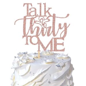 wrackkiar talk thirty to me cake topper-30th birthday anniversary cake topper-dirty thirty cake toppers-30th birthday party decoration