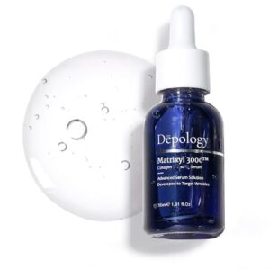 depology matrixyl 3000 collagen serum, anti-wrinkle serum, facial skin serum, skin care products