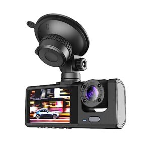Bzdzmqm Dual Dash Cam Front and Rear Inside, 1080p Dash Camera for Cars, Driving Recorder Dashcam Car Camera with IR Night Vision, 24/7 Recording Loop Recording, G-Sensor,Parking Monitor, Black