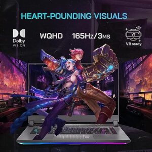 ASUS ROG Strix G15 Gaming Laptop, 15.6” WQHD 165Hz 3ms Display, AMD Ryzen 7 6800H, 64GB DDR5 RAM, 4TB PCIe SSD, RGB KB, GeForce RTX 3060, VR-Ready, Wi-Fi 6E, Win 11 Pro, Gray, Hotface DVD-RW USB Hub