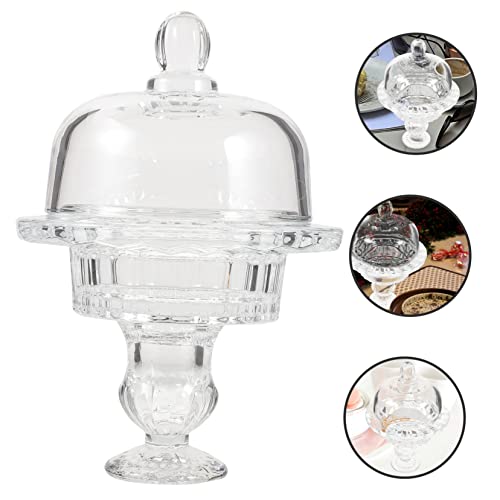 Abaodam Ice Cream Containers transparent tasting bowl fruit decor clear container with lid fruit dish trifle bowl glass ice cream bowl Kitchen Sink Splash Guard