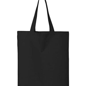 shop4ever His Grace is Enough Christian Floral Eco Cotton Tote Reusable Shopping Bag Black ECO 1