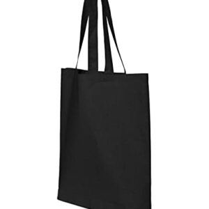 shop4ever Jesus Script Cross with Flowers and Butterflies Eco Cotton Tote Reusable Shopping Bag Black ECO 1