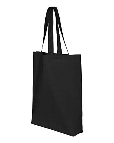 shop4ever Jesus Script Cross with Flowers and Butterflies Eco Cotton Tote Reusable Shopping Bag Black ECO 1