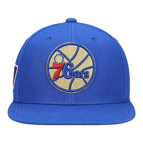 Mitchell & Ness Philadelphia 76ers HWC Hardwood Classics 50th Anniversary Snapback Cap, Hat Blue