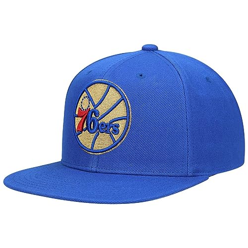 Mitchell & Ness Philadelphia 76ers HWC Hardwood Classics 50th Anniversary Snapback Cap, Hat Blue