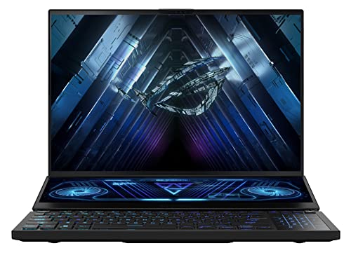 ASUS ROG Zephyrus Duo 16 GX650 GX Gaming & Entertainment Laptop (AMD Ryzen 9 7945HX 16-Core, 32GB DDR5 4800MHz RAM, 2x1TB PCIe SSD RAID 1 (1TB), GeForce RTX 4080, Win 10 Pro) with TUF Gaming M3