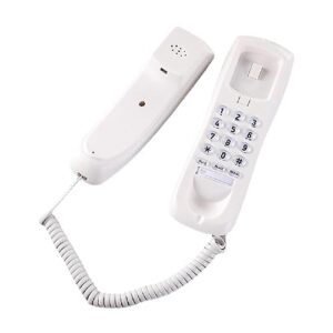 hcd3588 wall-mounted telephone fixed landline wall telephones perfect for home and business use simple caller telephone with memory buttons mute function telephone