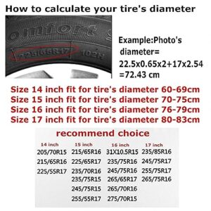 Starry Divination Constellation Spare Tire Cover,Universal Tire Covers for Trailers,RV,Truck, SUV, Camper,Waterproof Wheel Protector,14 15 16 17 Inch Wheel