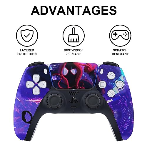 Stickers for PS5 Digital Edition Anime Vinyl Console and Controller Skin,Wrap for Play-Station 5 Accessories Cover Skin,Compatible with Play-Station 5 Style L