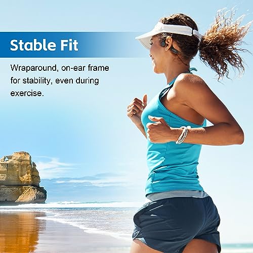 sunvito Bone Conduction Headphones, Open Ear Headphones with IP68 Waterproof Swimming Headphones, Wireless Bluetooth 5.3-Built-in 32G Memory with Mic for Outdoor Exercise, Running, Travel, Cycling