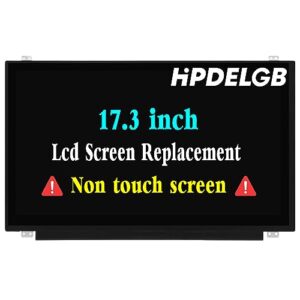 hpdelgb screen replacement 17.3" for dell inspiron p35e p35e001 p35e002 p35e004 p35e006 p35e007 lcd digitizer display panel fhd 1920x1080 ips 30 pins 60hz non-touch screen