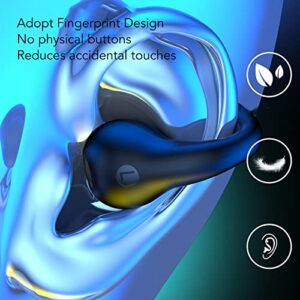 Bone Conduction Earbuds Touch Control, Stereo Sound, Noise Cancelling, 5.3, Comfortable and Firm, Open Ear BT Earbuds with 4 to 6h Listening Time