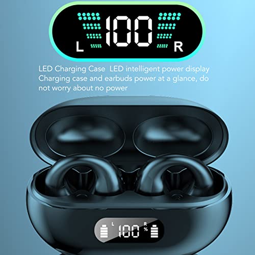 Bone Conduction Earbuds Touch Control, Stereo Sound, Noise Cancelling, 5.3, Comfortable and Firm, Open Ear BT Earbuds with 4 to 6h Listening Time