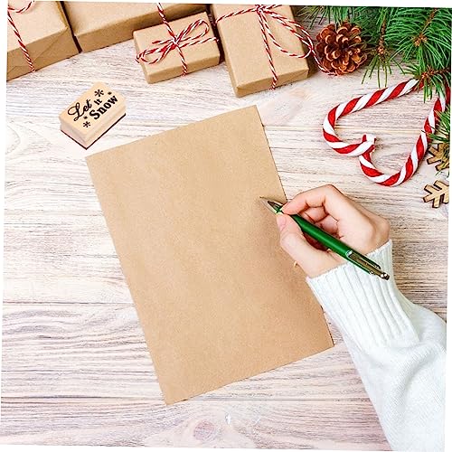 SEWACC Kids Toys 2pcs Christmas DIY Wooden Stamps Scrapbook Stamper Christmas Scrapbook Seal Stampers for Xmas Pattern Seal Delicate Seal Decorative Stamper Kid Toys