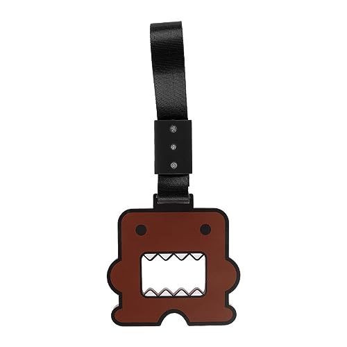 Q1-TECH, JDM Tsurikawa Ring Japanese Subway Train Bus Car Handle Cute Anime Cartoon Handle Hand Strap Rear Front Bumper Warning Rings Drift Charm Drift Car Accessory (DOMO-BRBK)