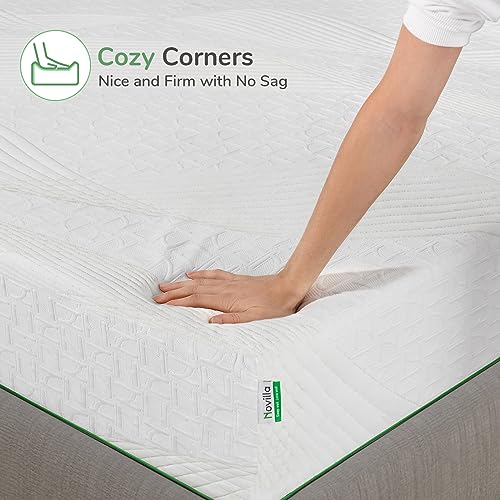 Novilla Full Size Mattress, 8 Inch Gel Memory Foam Mattress Full, Mattress in a Box for Back Pain Relief, Medium Firm Mattress with Edge Support & Motion Isolation, Ataraxia