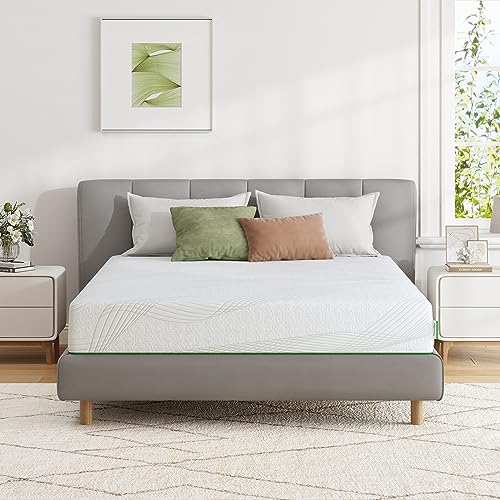 Novilla Queen Mattress, Memory Foam Mattress Queen Size 6 Inch, Cooling Queen Size Mattress in a Box for Back Pain Relief, Medium Firm Mattress with Edge Support & Motion Isolation, Ataraxia