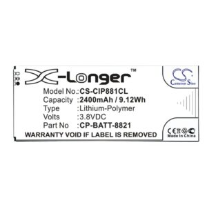 FOUNCY Battery Replacement for Cisco Part NO: 74-102376-01, CP-BATT-8821, GP-S10-374192-010H, 8800