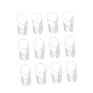 swoomey 25pcs fruit containers clear cake containers clear cups disposable individual cheesecake cups clear dessert pots party treat cups plastic cup mousse cup dessert bowl food soup cup