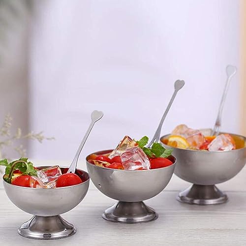 Gaeirt Trifle Tasting Bowls, Long Lasting Scratch Proof Rust Resistant Easy To Dessert Pudding Bowls Elegant for Home (250ml)