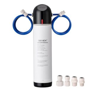 gee bon under sink water filtration system, gb-m1s direct connect under sink water filter, 0.5 micron reduces 99% lead, chlorine, bad taste, odor, 8000 gallon