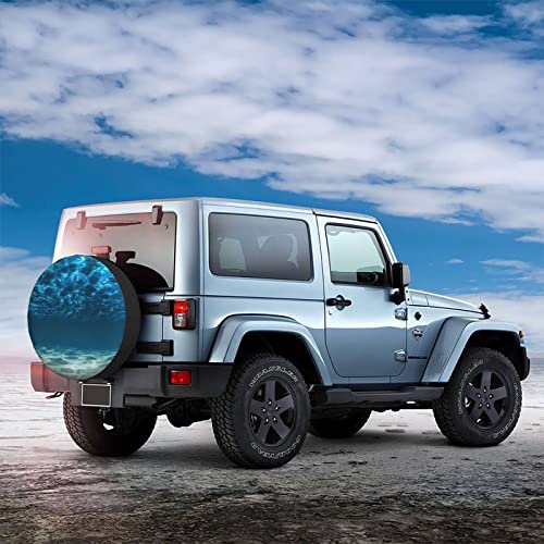 Ocean Spare Tire Cover 14 Inch Waterproof Dust-Proof Wheel Protector Wheel Tire Cover Fit for Trailer, Rv, SUV and Many Vehicle