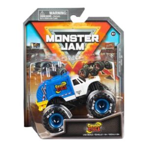 monster jam 2023 spin master 1:64 diecast truck series 31 trucks on duty crush cycle