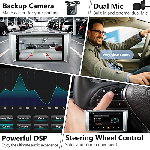 Android 12 Car Radio for Camry 2006-2011, 9 Inch Head Unit Car Stereo with IPS HD Touch Screen, Wireless CarPlay, Android Auto, GPS, WiFi, Backup Camera, SWC, Bluetooth 5.2, 2+32GB Toyota Camry Radio