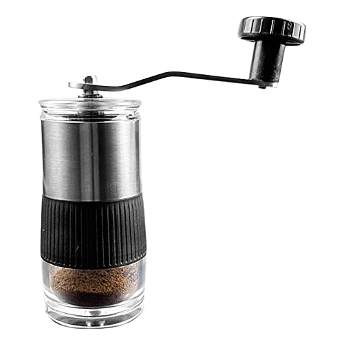 Coffee Bean Grinder, Manual Coffee Fine Grinder Burr, Burr Coffee Grinder, Hand Crank Adjustable Mini Coffee Bean Mill with Stainless Steel Handle, Portable Coffee Grinder for Espresso and Pour Over