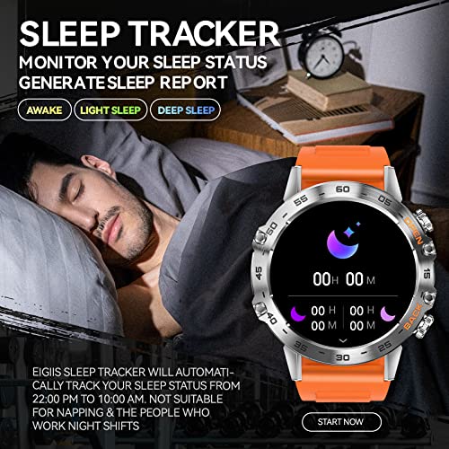 Military Smart Watch for Men Make/Answer Calls Rugged Tactical Smartwatch Compatible with Android iPhone Samsung 1.39" HD Screen Heart Rate Sleep Monitor Watch 108 Sports Modes Fitness Tracker