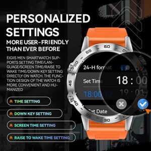 Military Smart Watch for Men Make/Answer Calls Rugged Tactical Smartwatch Compatible with Android iPhone Samsung 1.39" HD Screen Heart Rate Sleep Monitor Watch 108 Sports Modes Fitness Tracker