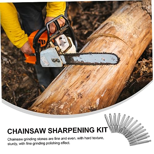 ULTECHNOVO Chainsaw Sharpening Kit 12pcs glitch sharpening Corundum 4.8 chainsaw grinding stones grinding head chainsaw grinding stones 4.8 Tool Tool