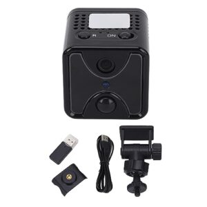 Kadimendium Mini Security Camera, 4K Image 3500mAh Battery 2.4G WiFi Camera Built in Microphone Lightless Night for Convenience Store