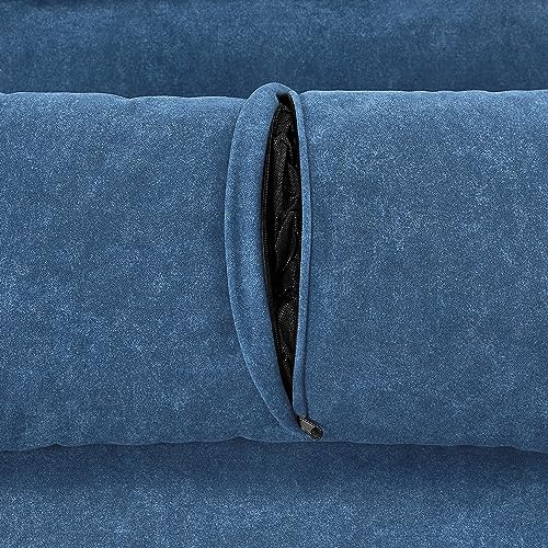 3-in-1 Loveseat Convertible to Sleep Sofabed, Modern Fabric Futon Sofa with Pull Out Sleeper Couch Bed, 2 Seater Sofá with Reclining Backrest for Living Space