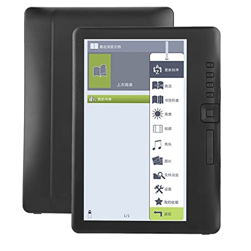 ASHATA Portable 7inch EBook Reader Colorful Screen Supports 16 GB TF Card,Waterproof UltraClear Electronic Screen EBook Reader,Builtin Music, Video, Photos and Other Multimedia