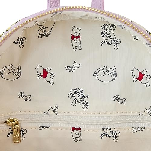 Loungefly Disney Mini Backpack Winnie the Pooh Eeyore Friends AOP Shoulder Bag