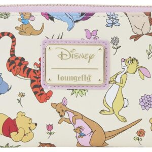 Loungefly Disney Wallet Winnie the Pooh Eeyore Friends Zip Clutch Faux-Leather
