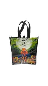 legacy licensing partners marvel's spiderman halloween collectable large reusable tote bag