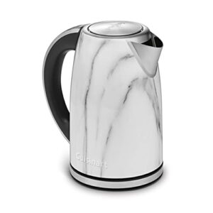 cuisinart jk17-mtg electric cordless 1.7-liter tea kettle, marble- certified refurbished