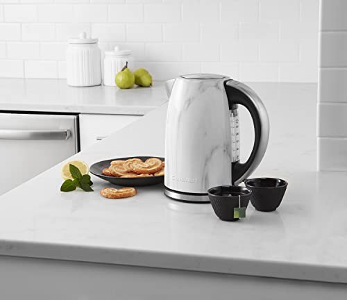 Cuisinart JK17-MTG Electric Cordless 1.7-Liter Tea Kettle, Marble- Certified Refurbished