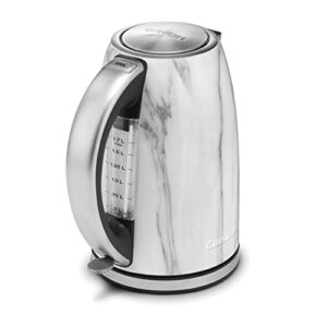 Cuisinart JK17-MTG Electric Cordless 1.7-Liter Tea Kettle, Marble- Certified Refurbished