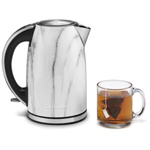 Cuisinart JK17-MTG Electric Cordless 1.7-Liter Tea Kettle, Marble- Certified Refurbished